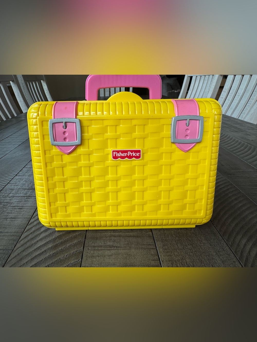 Fisher-Price Picnic Basket - Yellow & Pink Play Case